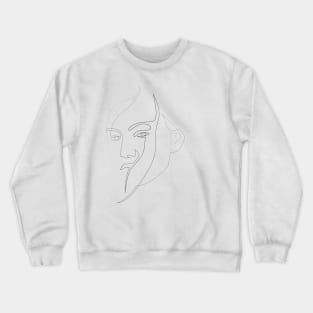 close up portrait Crewneck Sweatshirt